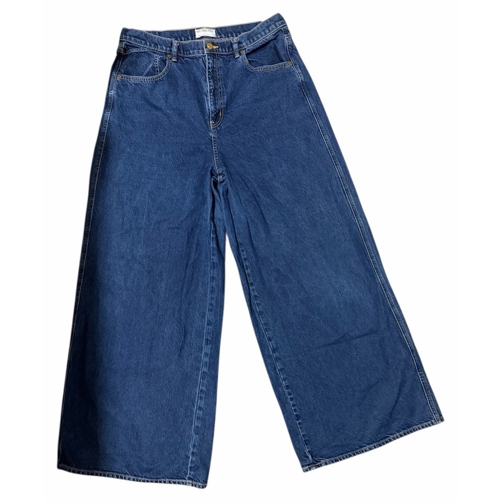 We The Free People CRVY Gia High Rise Wide-Leg Baggy Jeans Women's Size 33